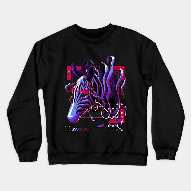 Glitched Crewneck Sweatshirt by anggatantama